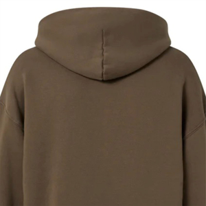 Sudadera con Capucha Blanca de Hombros Caídos con Logotipo Personalizado OEM, 100% Algodón, Sudadera Gruesa para Hombre, Diseño Liso Teñido para Invierno - Product Image 4