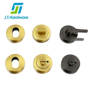 Ensemble <span class=keywords><strong>de</strong></span> poignées <span class=keywords><strong>de</strong></span> <span class=keywords><strong>porte</strong></span> intérieures en acier inoxydable pour toilettes australiennes avec bouton <span class=keywords><strong>de</strong></span> rotation et verrouillage - Product Image 1