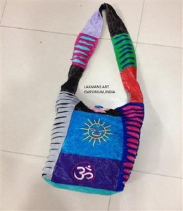 Sacs à bandoulière en coton patchwork pour femmes, sac à motifs assortis - Product Image 3