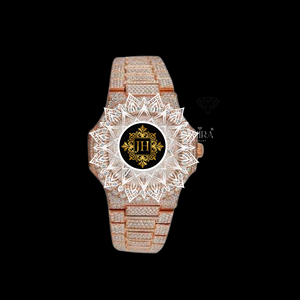 Reloj de Hombre de Alta Calidad con Movimiento Premium, Diamante Moissanite, Correa de Acero Inoxidable, Resistente al Agua, Disponible para la Venta - Product Image 1