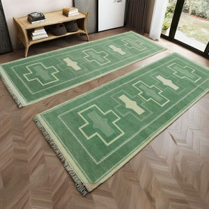 Alfombra Oushak anudada a mano, de 2.6x10 pies, con diseño floral, de lana, estilo vintage, para sala de estar, decoración del hogar. - Product Image 2