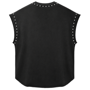 Glory Custom <b>Rhinestone</b> Graphic Tank <b>Top</b> 100% Cotton Soft Fabric New Custom Logo Printed Sleeveless T Shirt For Unisex Wear - Product Image 2