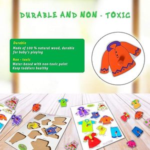 Tablero Educativo de Madera para Niños, Juguetes de Rompecabezas para Niños de 1 a 5 Años, Juguetes Educativos para Niños Pequeños - Product Image 3