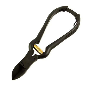 Surgical Grade Stainless Steel Matte <b>Black</b> Coating Heavy Duty Curved Blade Finger Care Pedicure Grooming <b>Trimmer</b> High Quality - Product Image 1