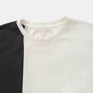 เสื้อยืดผู้ชายพิมพ์โลโก้ตามสั่งขายส่ง ผ้าฝ้าย 100% คอกลม ทรงหลวม บริการ OEM แบบกำหนดเอง เสื้อยืดสีพื้นสำหรับผู้ชาย - Product Image 3