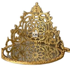 Cuenco decorativo de diseño único para servir chocolate, cuencos creativos de Metal para chocolate, cuencos de Chocolate de Metal antiguo dorado de diseñador - Product Image 1