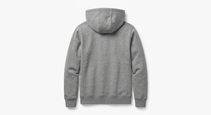 เสื้อฮู้ดซิปผู้ชายสีเทาเฮเธอร์ ลายสก็อตบุซับใน มีกระเป๋าข้าง - Product Image 2
