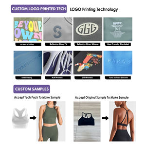 SHINBENE personnalisé femmes basique Double doublé col en V débardeurs dames entraînement Fitness athlétique Singlet - Product Image 5