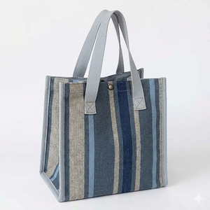 Sac fourre-tout en toile pour femme, sac à bandoulière, fermeture ouverte, doublure en coton, grande capacité pour le shopping, les voyages, la plage, l'usage quotidien - Product Image 2