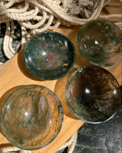 Bol à salade en agate sculptée à la main, pierre précieuse ronde avec motif en spirale aquatique, pour la maison, l'hôtel, le buffet - Product Image 4