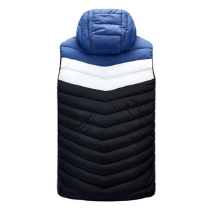 Men Puff Printing Color Blocking Puffer Sleeveless Designer Men Without Sleeve Puffer <b>Jacket</b> Custom Logo Customized - Product Image 3