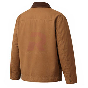 เสื้อแจ็คเก็ตโค้ชสไตล์อเมริกันย้อนยุคสำหรับผู้ชาย เนื้อผ้าหนานุ่ม ระบายอากาศได้ดี เหมาะสำหรับฤดูใบไม้ผลิ ฤดูใบไม้ร่วง และฤดูหนาว - Product Image 5