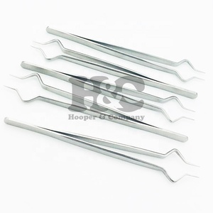 Nuevas pinzas de aislamiento para pestañas, pinzas de aislamiento plateadas, pinzas de extensión de pestañas plateadas de acero sólido sostenible, logotipo de visón - Product Image 6