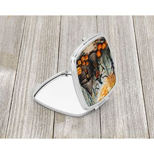 Spooky Halloween Slave Sorcière Compact Voyage Maquillage Miroir Poche Pliante De Poche pour Femmes et Filles Cadeau Décoratif - Product Image 2