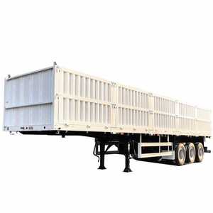 Remorque de fret logistique intelligente de qualité d'exportation à grande capacité avec parois latérales, remorques de fret et utilitaires - Product Image 6