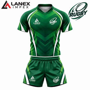 Professional Rugby Union Uniform Sets for <b>Men</b> Customized Sublimation Printing Breathable Athletic Jerseys and <b>Shorts</b> for Team - Product Image 1