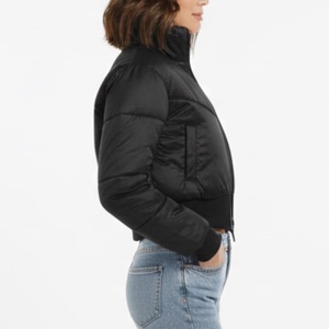 Women's Winter Woven <b>Fleece</b> <b>Jacket</b> Full Sleeve Stylish Quilted Design Lightweight <b>Warm</b> Waterproof Breathable Eco-Friendly - Product Image 3
