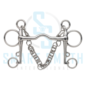 Bocado de caballo profesional de acero inoxidable con anillo en D y mango ovalado, articulado simple, para equitación y entrenamiento. - Product Image 4
