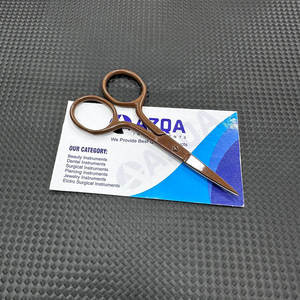 Tijeras de Bordado de Acero Inoxidable de 3.5 Pulgadas, Color Marrón, Punta Fina Recubierta, Herramienta de Precisión para Cortar Hilo de Coser - Product Image 5