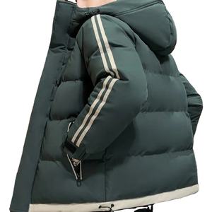 Wholesale <b>Mens</b> Windproof Puffer Jacket With Fleece Hoodie Custom Outdoor Winter Coats Puffer Jacket for <b>Men</b> - Product Image 4
