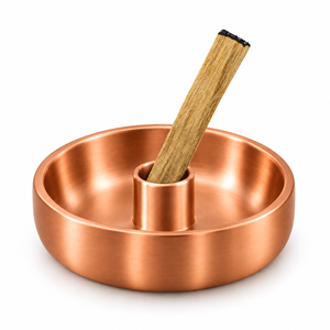 Quemador de Incienso de Aluminio R a HANDICRAFT con Recolector de Cenizas y Soporte Central para Varillas de Incienso Palo Santo y Decoración del Hogar 100% Natural - Product Image 4