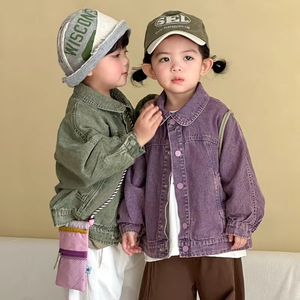 Korean Style Kids Denim Coat Boys and Girls the New Spring Autumn Children's Denim <b>Jacket</b> Retro Denim <b>Jacket</b> for Baby Coat - Product Image 2