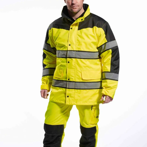 Chaqueta Reflectante de Alta Visibilidad, Ropa de Seguridad Impermeable con Cinta Reflectante de 360° para Trabajadores Industriales OEM - Product Image 3