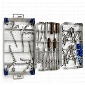 Kit d'instruments pour la colonne lombaire Pentax en acier inoxydable, outils neurochirurgicaux, étui de stérilisation, équipement chirurgical pour la chirurgie spinale de haute performance - Product Image 2