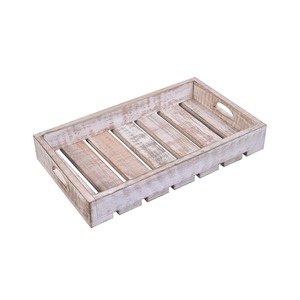 Plateau de service en bois de manguier naturel, pas cher, unique, non fini, avec poignée, pour le rangement des aliments. - Product Image 4