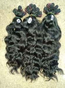 Cabello Indio Virgen, Cabello de Templo Virgen, Peluca de Encaje Completo, Extensiones de Cabello Remy Sin Enredos, con Clip, Suaves, Lisas y con Brillo Natural - Product Image 4