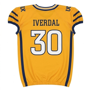 Camiseta Deportiva Personalizada de Fútbol Americano, Cuello en V, Manga Corta, Unisex, Poliéster, Uniforme de Equipo, Secado Rápido - Product Image 2