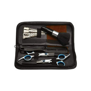 Juego de Tijeras de Barbería de la Mejor Calidad, Color Negro y Azul, Tijeras de Corte con Peine, Juego de Tijeras de Acero Metálico - Product Image 4