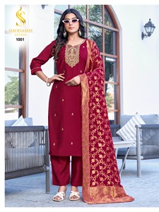 Designer <b>Kurti</b> For Ladies Heavy Embroidered Work Viscose Silk Fabric Indian Ethnic Wear Festive And Season Wear Dress - Product Image 5