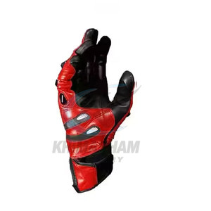 Premium Leather Training Motorbike Gloves Full Finger Breathable Non-Slip Outdoor Riding Gear with Adjustable Hook Loop Closure - Product Image 4