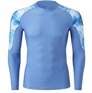 Fitness Rash Guard for Men Long Sleeve MMA BJJ Compression Shirt High Elasticity Workout Top USA Europe Wholesale - Product Image 1