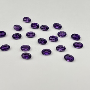 Ametista Africana Natural (Grado AAA) Gema de Corte Ovalado de 6x4 mm |   Piedra Preciosa Suelta de Primera Calidad - Product Image 3
