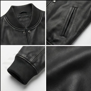 Chaqueta universitaria de manga larga personalizada de fabricante OEM para mujer, uniforme de béisbol para mujer, chaquetas universitarias para invierno, cuero personalizado - Product Image 4