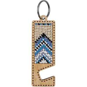 DIY Beaded <b>Keychain</b> Phone Holder Kit | Embroidery Kit on Wood | Unique Gift for Men and Women - Product Image 5