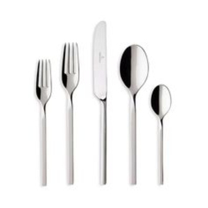 Ensemble de couverts minimalistes en acier inoxydable avec finition miroir, compatibles lave-vaisselle, pour usage professionnel, en promotion - Product Image 3