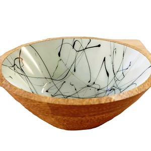 Compre tazón con resina epoxi y tazón de madera y resina brillante de laca en línea al mejor precio Tamaño de producto personalizado Hecho en India - Product Image 1