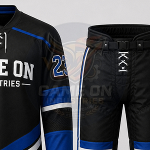 Wholesale Rate Manufacturer Custom Team Apparel Sublimated Performance Wear Breathable Fabric Modern Ice Hockey Uniform Sets - Product Image 5