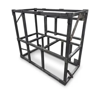 Steel Square Frame Structure Black Industrial Durable Coated Metal Storage and Closet Framework - Product Image 4