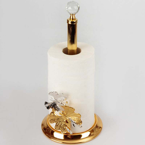 Hot Selling <b>Sets</b> Of 2 Aluminum Metal <b>Gold</b> Plated Napkin <b>Ring</b> and Holder Home Decorative Modern Home Accent - Product Image 5