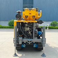 Plateforme de forage de puits d'eau portable, équipement de forage de puits DTH de 200 m pour l'exploitation minière et la construction