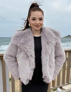 Manteau long en cachemire pour femme, style européen, fait main, avec col en vraie fourrure de renard de Mongolie, design ceinture, coupe ajustée, mode hiver - Product Image 5