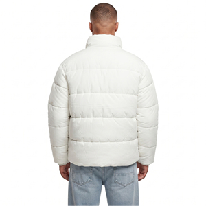 Men Fashion <b>Quilted</b> Puffer Jacket Wholesale <b>Winter</b> Bubble Coat Mens Stand Collar Button Up Zipper Bubble Jackets Men's - Product Image 2