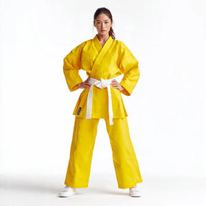 Uniforme de Karate Fighter 100% Algodón, Traje Profesional de Entrenamiento de MMA, Uniforme de Entrenador de BJJ y Judo al por Mayor - Product Image 2