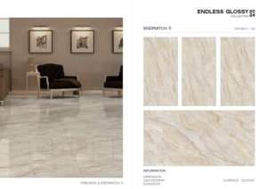 Azulejo de Porcelana Super Premium Brillante 600x1200, Formato Grande, Superficie Pulida, para Paredes y Pisos, Uso en Interiores y Exteriores - Product Image 3