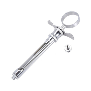 Seringue aspirante pliable en acier inoxydable de qualité supérieure pour instruments chirurgicaux dentaires, 2,2 ml, certifiée CE, marque Britton, manuelle - Product Image 4