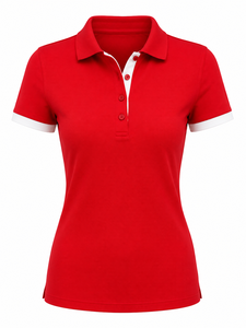 Chemises pour femmes de haute qualité, respirantes, à séchage rapide, en tricot, décontractées, 2 couleurs, broderie personnalisée, logo imprimé en relief - Product Image 4